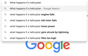 What happens if a helicopter engine fails?